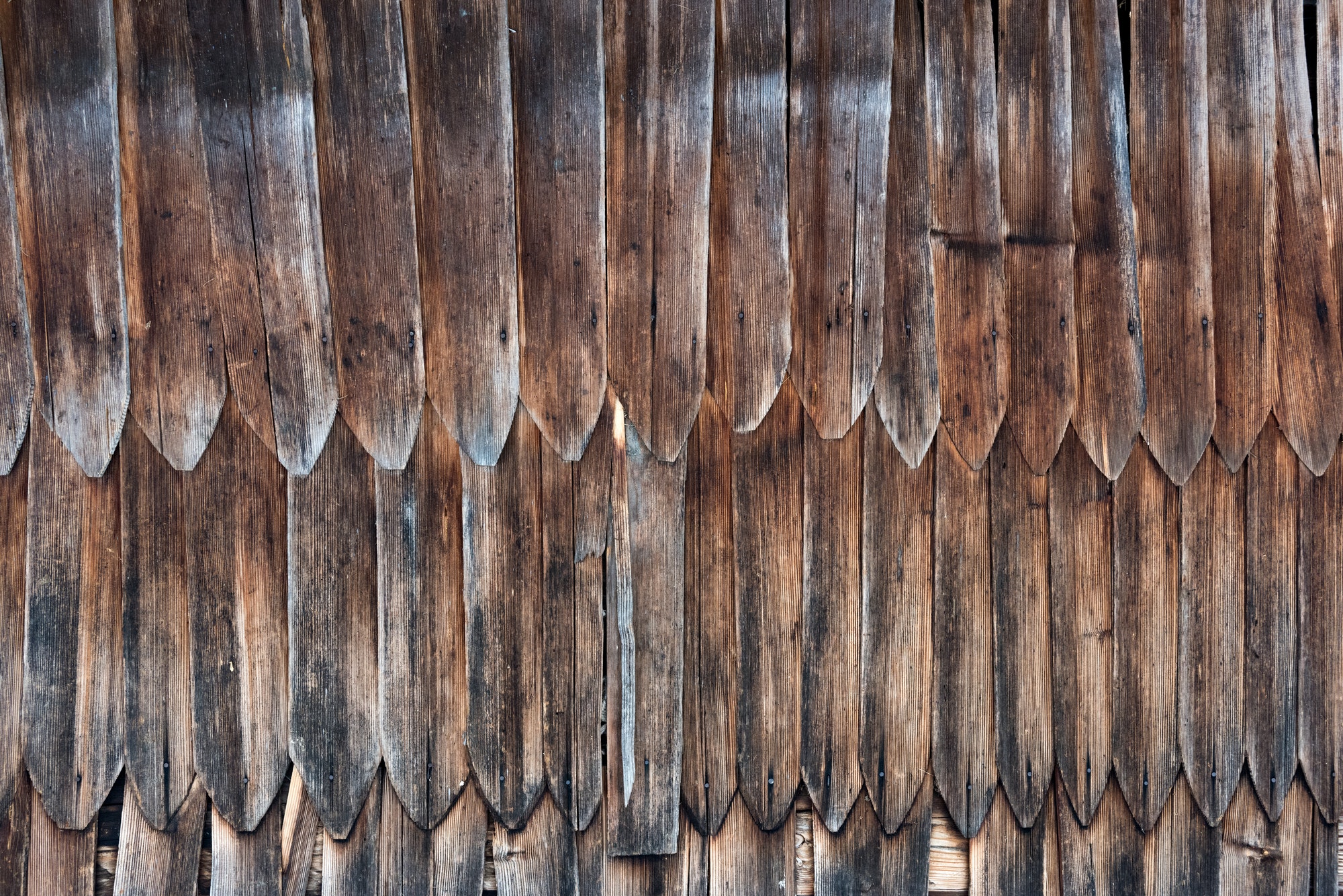 Wooden roof texture